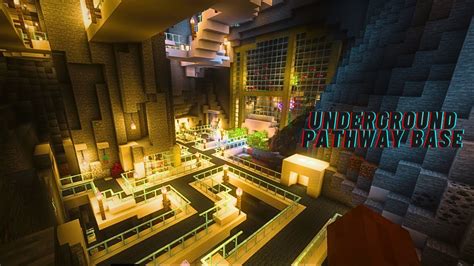 Minecraft Underground Pathway Base Part 1 Youtube