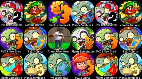 Plants Vs Zombies 3plants Zombies 2zombie Harvestpvz World Tour