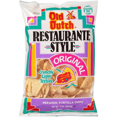 Old Dutch Restaurante Style Original Premium Tortilla Chips 13 Oz Shipt