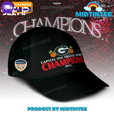 Georgia Bulldogs 2023 Orange Bowl Champions Black Cap - Midtintee