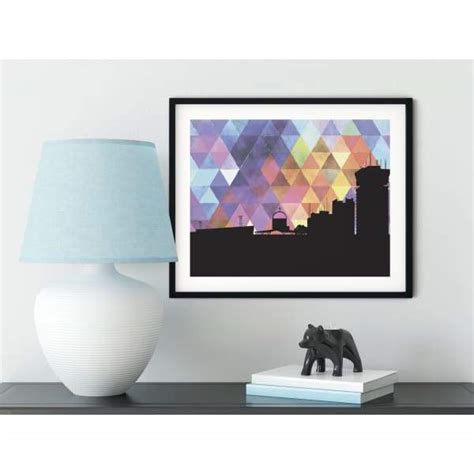 Lusaka, Zambia city skyline with vintage Lusaka map | wanderlust gifts and home decor