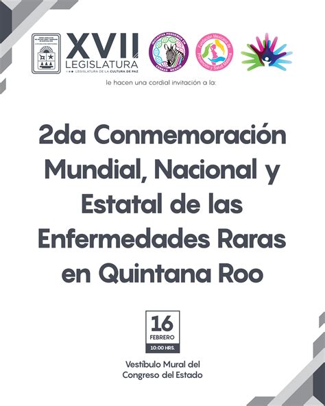 2da Conmemoración Mundial Nacional y Estatal de las Enfermedades Raras