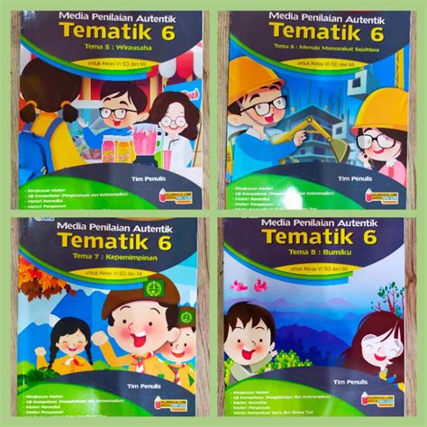 Jual Buku Pelajaran Media Penilaian Autentik Tematik Tema Kelas