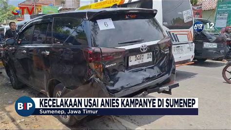 Rombongan Iring Iringan Mobil Anies Baswedan Alami Kecelakaan Usai