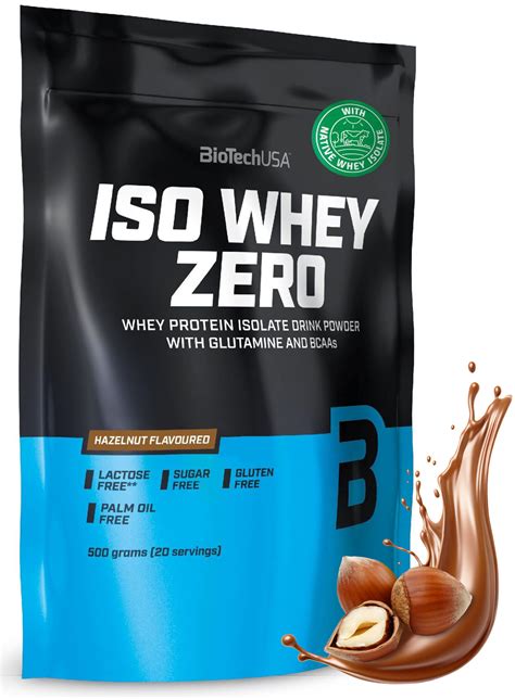 BIOTECH Iso Whey Zero Orzechowy 500 g Odżywka białkowa niskie ceny