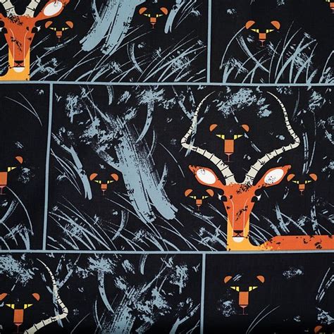 Tissu Bio En Coton De La Collection Halloween Par Charley Harper Jack