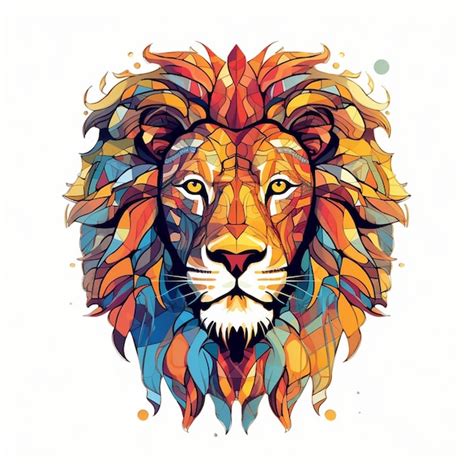 Premium Vector Lion Vector Artistic Illustration