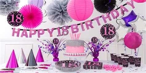 Pink Sparkling Celebration 18th Birthday Party Supplies Party City