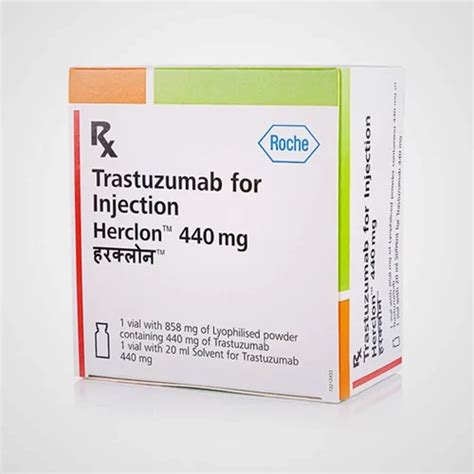 Herclon Trastuzumab 440mg Injection At Rs 54650 Vial Anti Cancer