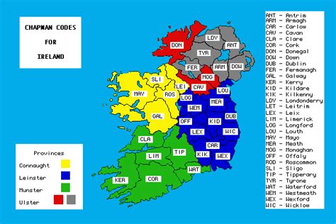 GENUKI: Map showing counties of Ireland, UK and Ireland