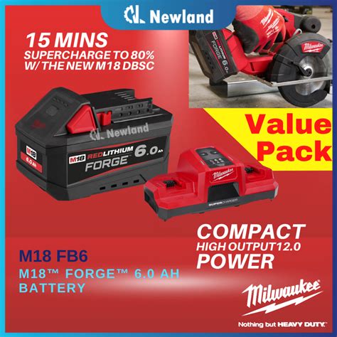 Milwaukee M18 Battery / Milwaukee M18 Forge 6.0Ah Battery (2 Year ...