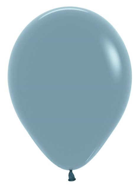 Sempertex Inch Pastel Dusk Blue Balloons Party Pieces