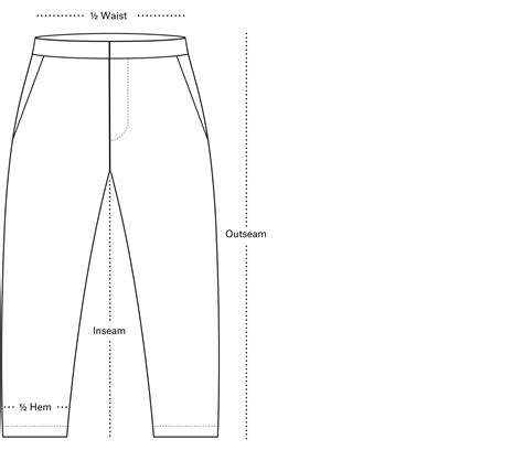 Pants Size Chart Atelier Yuwa Ciao Jp