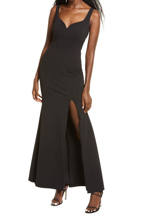 Xscape Sweetheart Neck Scuba Crepe Gown Editorialist