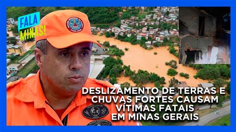 Deslizamento de terras e chuvas fortes causam vítimas fatais em Minas