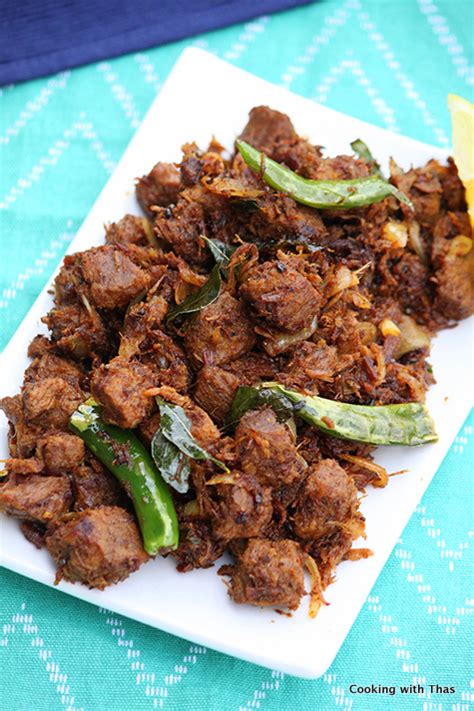 Beef Chukka Or Kerala Beef Stir Fry Cooking With Thas Smart Cooking