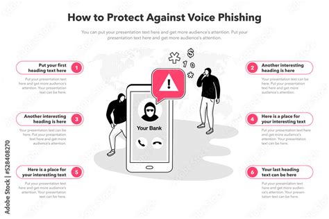 Simple Infographic Template For How To Protect Against Voice Phishing