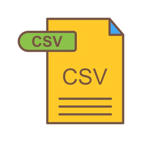 Csv Vector Icon Vector Art At Vecteezy