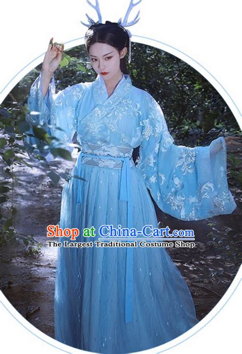 Chinese Traditional Imperial Consort Hanfu Dress Ancient Jin Dynasty