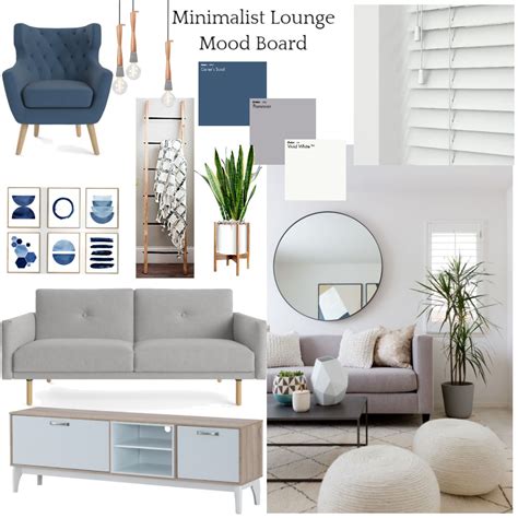 Minimalist Lounge Mood Board Interior Design Mood Board by Sarstally ...