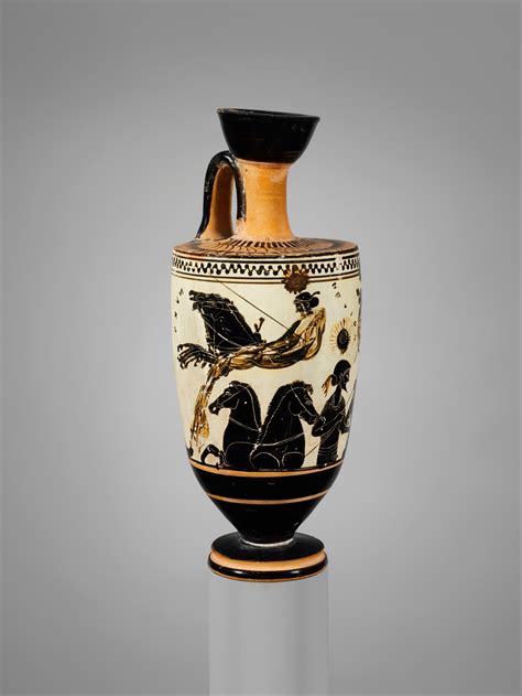 Attributed To The Sappho Painter Terracotta Lekythos Oil Flask