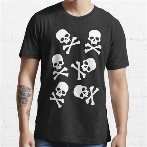 Skull And Crossbones T Shirt For Sale By Ravenwake Redbubble Skull And Crossed Bones T