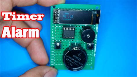 Timer Alarm Using Attiny And Oled Display Electronic Project Youtube