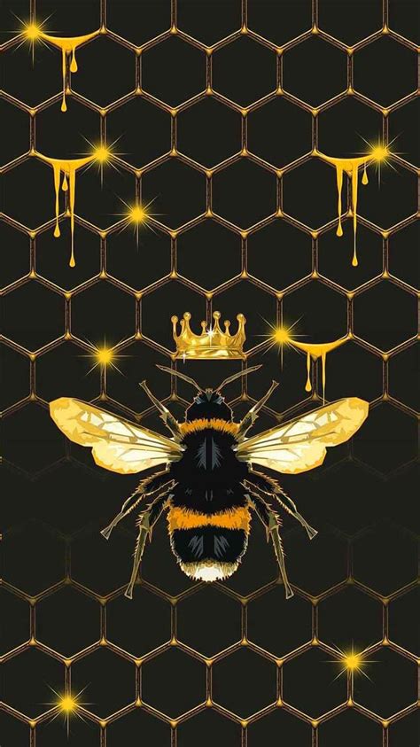 Bee Wallpaper - iXpap | Bee pictures art, Bee pictures, Bee drawing