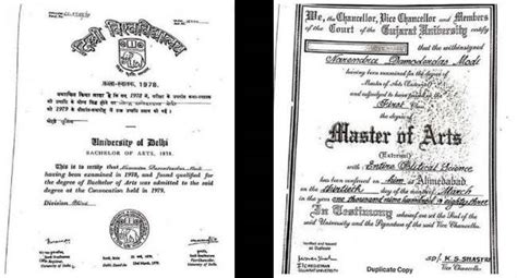 Delhi University authenticates Prime Minister Narendra Modi's Bachelor ...