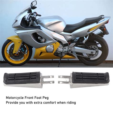 2pcs Motorcycle Front Foot Peg Footrest Metal For FZ400 FZ600 FZS600