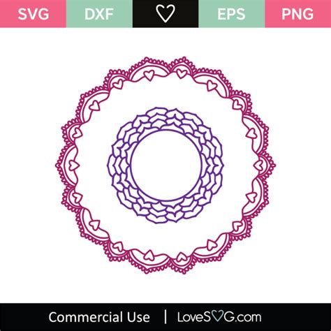 Princess Monogram Frames Lovesvg