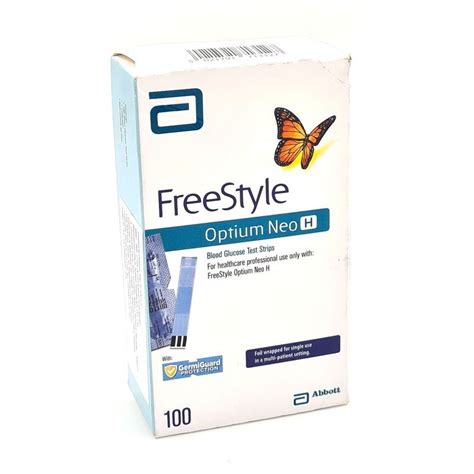 Abbott Freestyle Optium Neo H Blood Glucose 100 Test Strips - Relikart