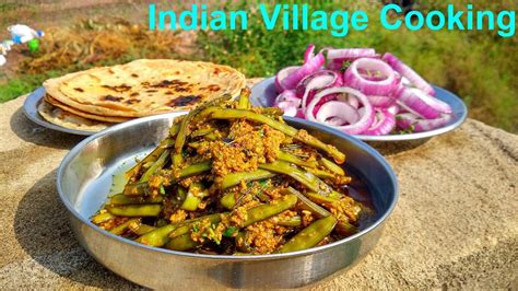 Sabji Roti And Salad Making Indian Village Cooking Village Recipes