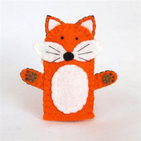 Fox Felt Finger Puppet, Felt Finger Puppet, Finger Puppet, Fox, Fox ...