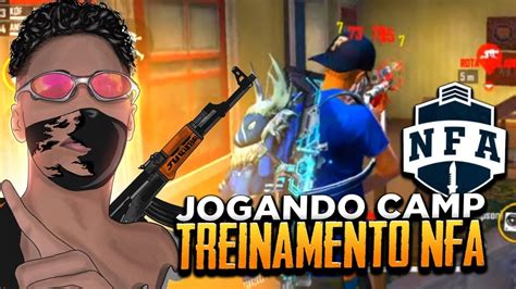 FREE FIRE AO VIVO JOGANDO CAMP TREINANDO PRA NFALIVE ON