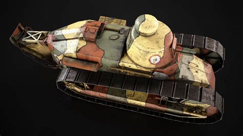 3D model Renault FT17 Light Tank VR / AR / low-poly | CGTrader