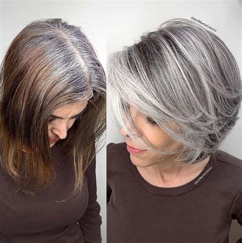 Stunning Grey Hair Color Ideas And Styles Stayglam Gray Hair