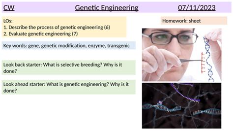 Genetic engineering | Teaching Resources