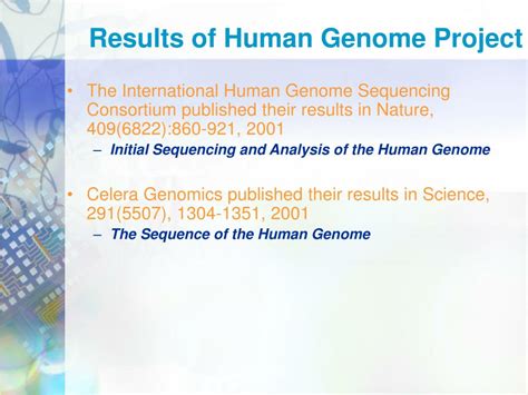 Ppt Topics In Nano Biotechnology Human Genome Project Lecture 12 Powerpoint Presentation