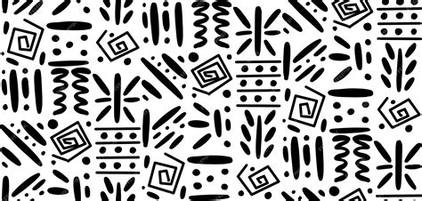 Premium Vector African Clash Ethnic Tribal Seamless Pattern