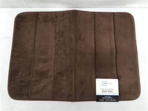 Mainstays Memory Foam Bath Mat X Brown Basket New