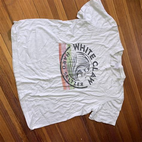 White Claw T Shirt Womens Medium Good Condition Depop