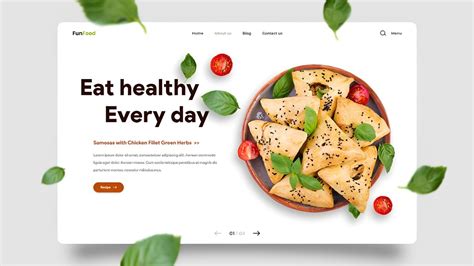 Create A Food Website Design Using Html Css Tutorial How To