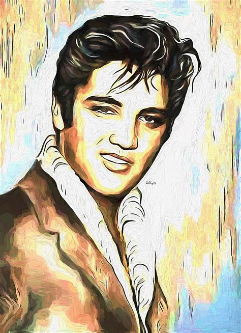 Elvis Presley Portrait Painting By Nenad Vasic Pixels