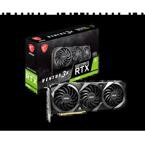 Msi Geforce Rtx™ 3060 Ventus 3x 12gb Oc Gddr6 Graphics Card