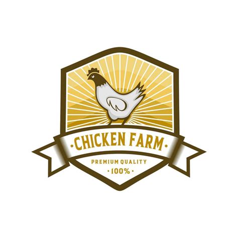 Chicken Farm Logo Vector Template 8210149 Vector Art At Vecteezy