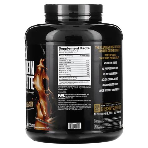 Nutrabio Whey Protein Isolate Dutch Chocolate Lbs G