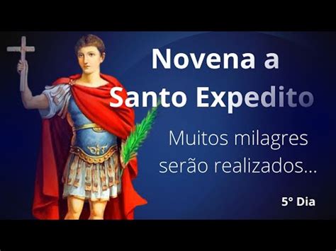 Novena a Santo Expedito 5 Dia de novena sábado 15 de abril YouTube