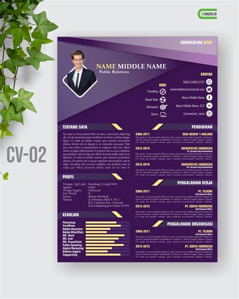 Purple Cv Design Cv Design Design Purple