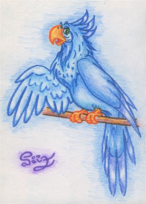 Blue Parrot By Queenchinchilla187 On Deviantart